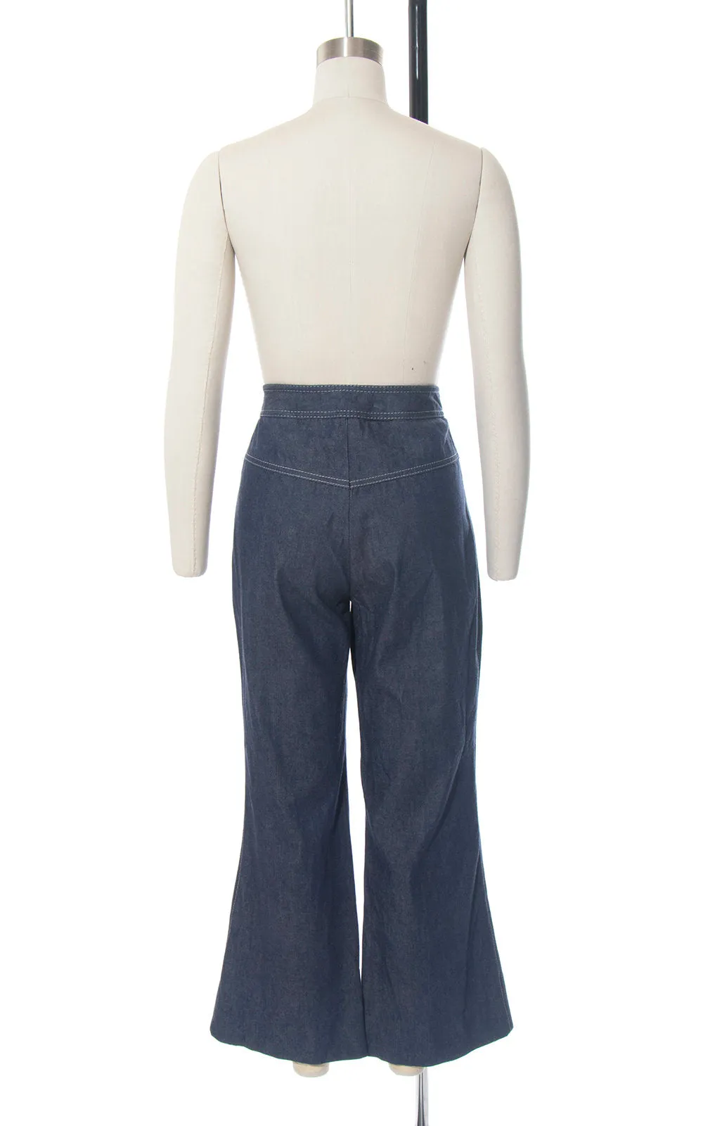 1970s Ms. Pioneer Western Arrow Pockets Denim Bell Bottoms | medium