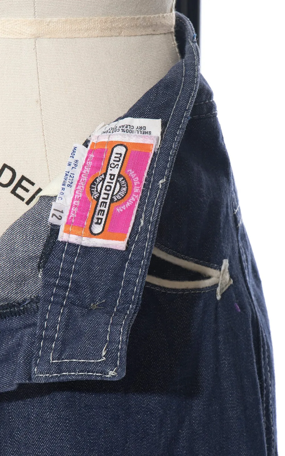 1970s Ms. Pioneer Western Arrow Pockets Denim Bell Bottoms | medium