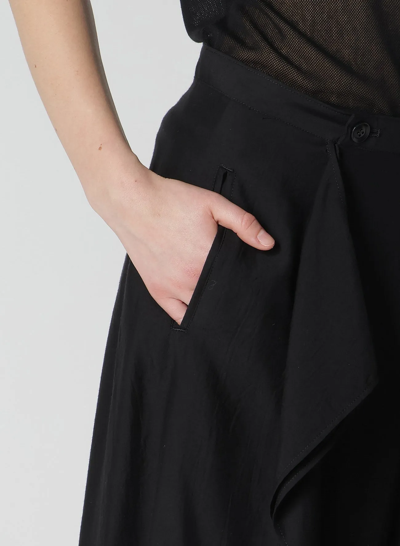 4OZ CU/DUNGAREE TWILL SKIRT PANTS