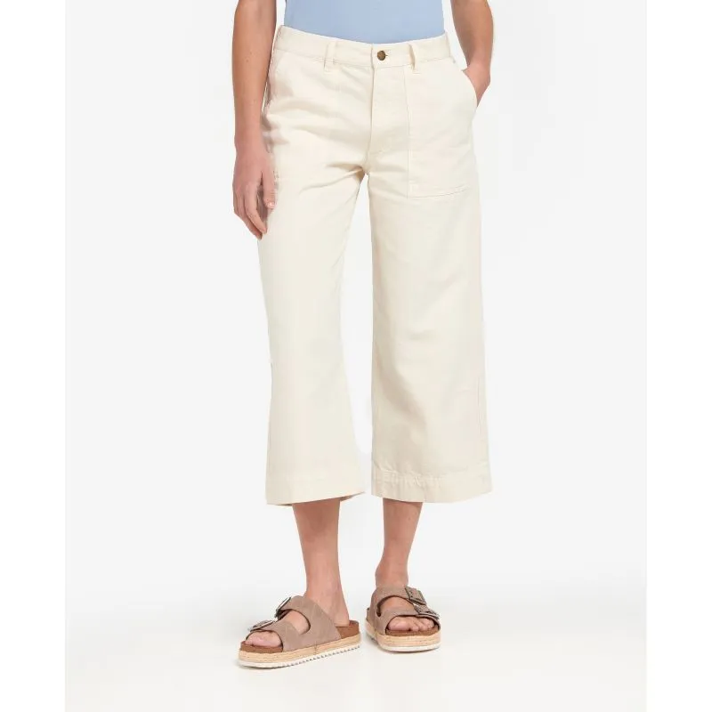 Barbour Southport Ladies Cropped Jean - Ecru