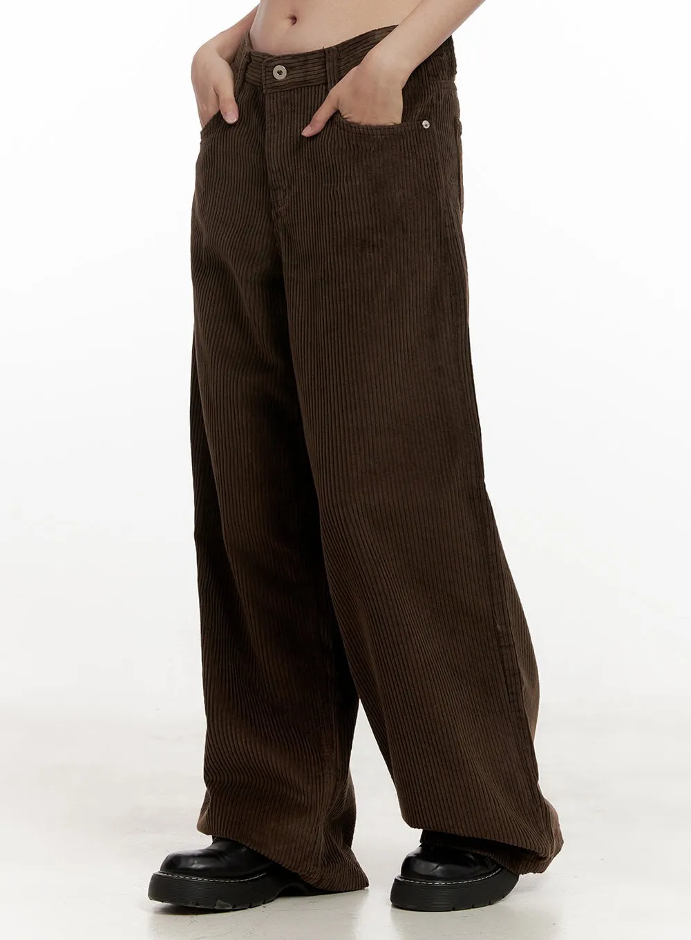 Corduroy Wide-Fit Trousers ON422