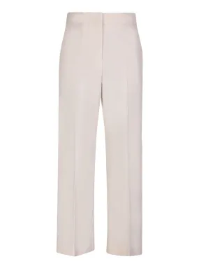 Cropped ivory trousers
