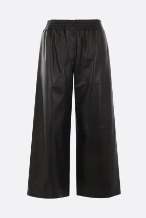 Cropped Leather Trousers