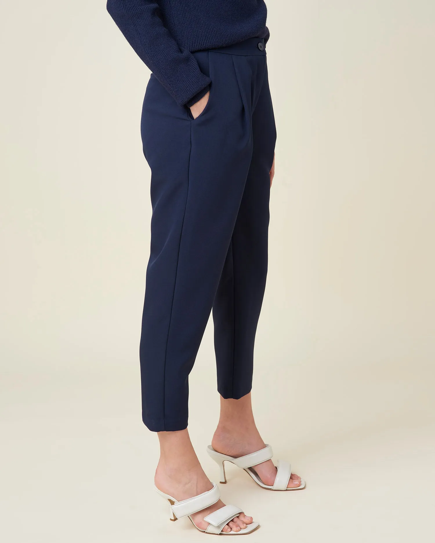 Cropped penced trousers