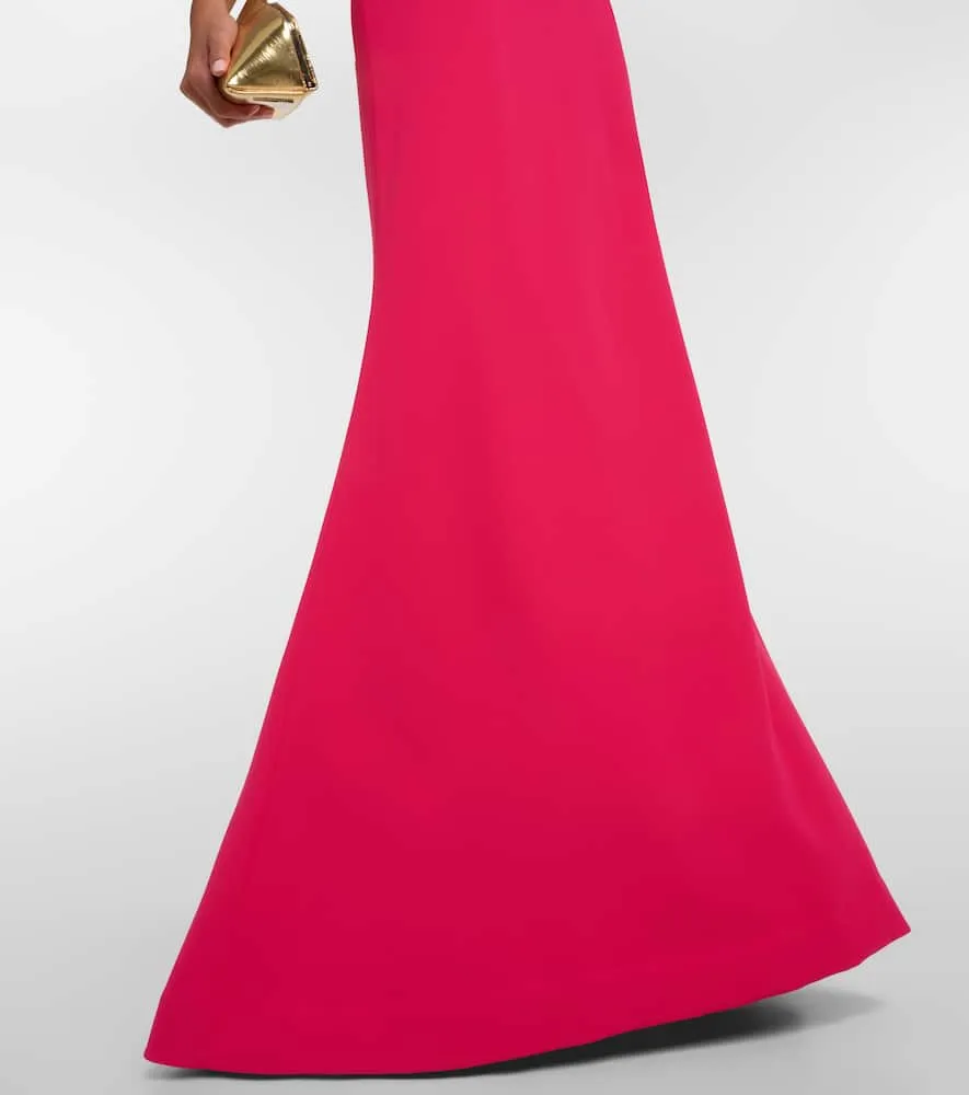 Elie Saab Halterneck crêpe gown
