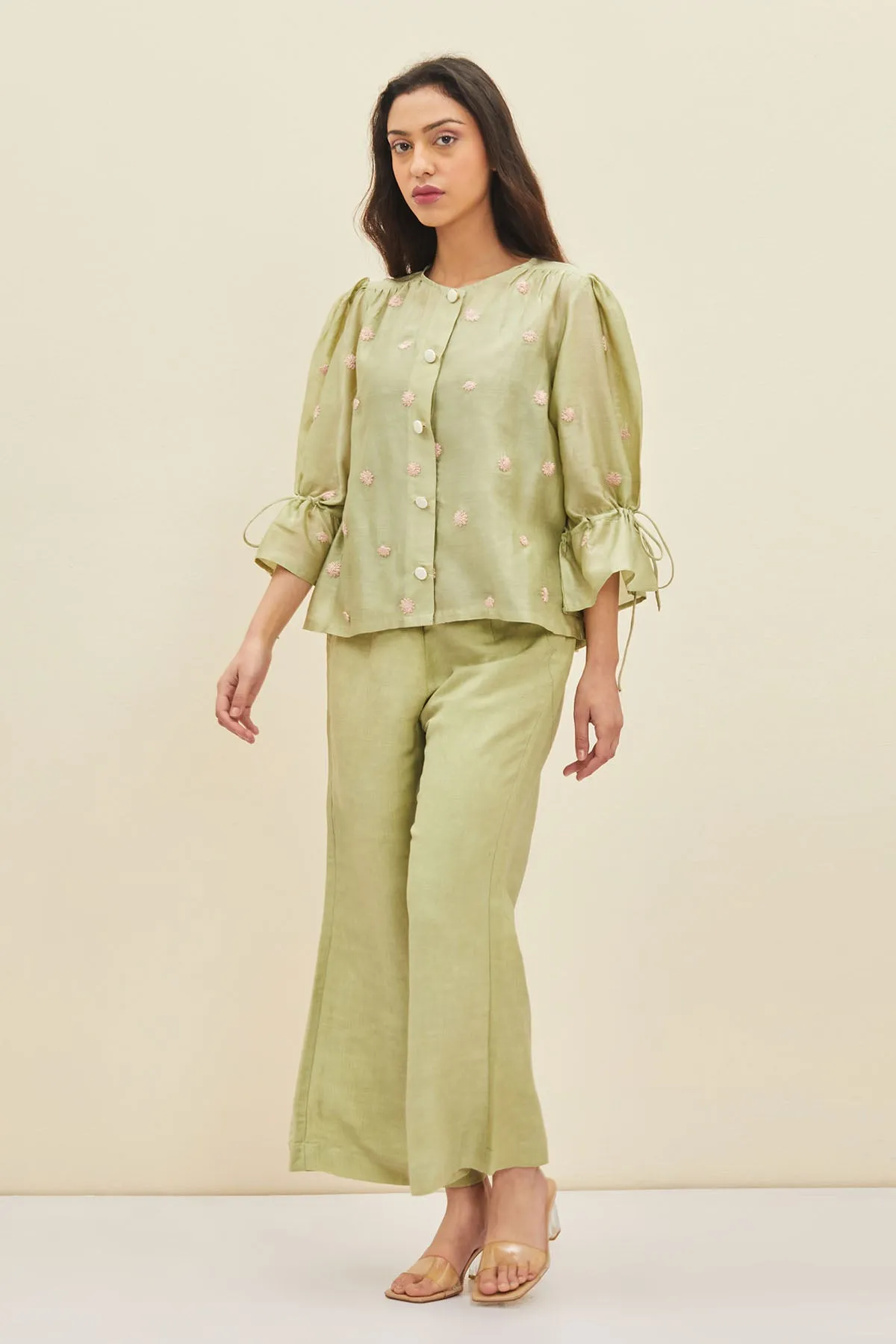 Floral Embroidered Co-ord Set