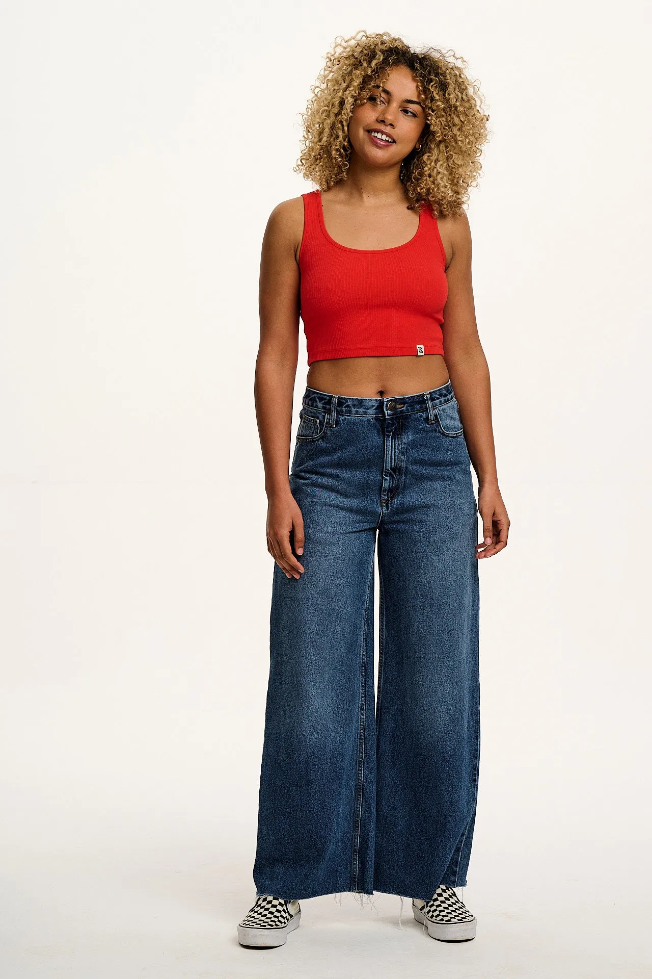 Josy - Vest Top in Cherry Red