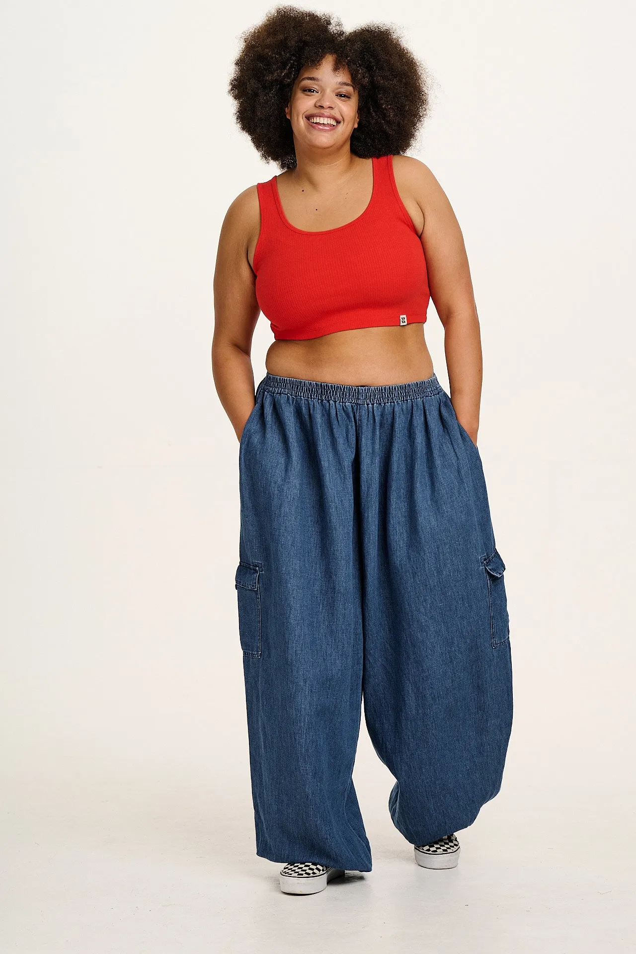 Josy - Vest Top in Cherry Red