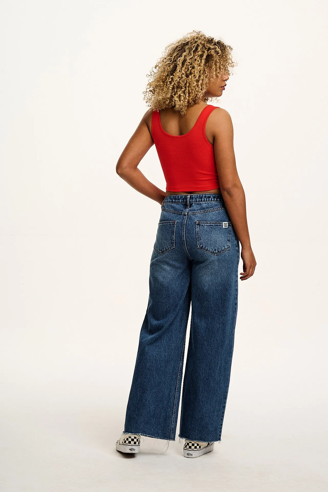 Josy - Vest Top in Cherry Red