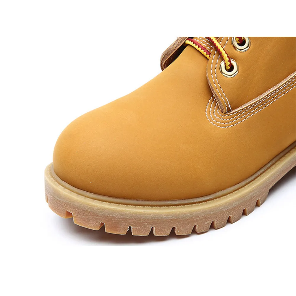 Kid Ankle Boots Lace up Waterproof Work Boot