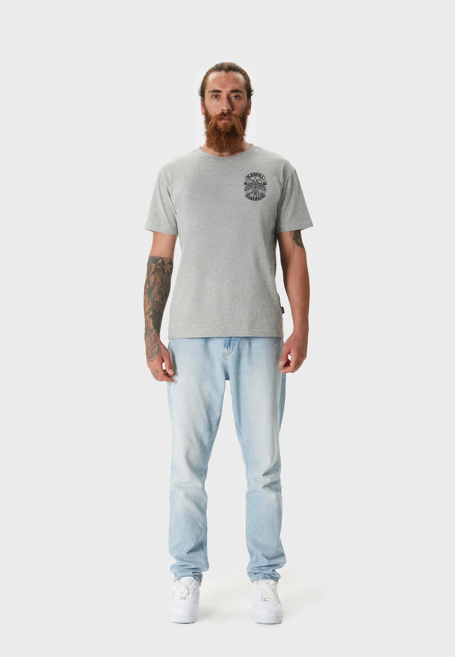 Nagamurai Backprint T-Shirt Heather Grey