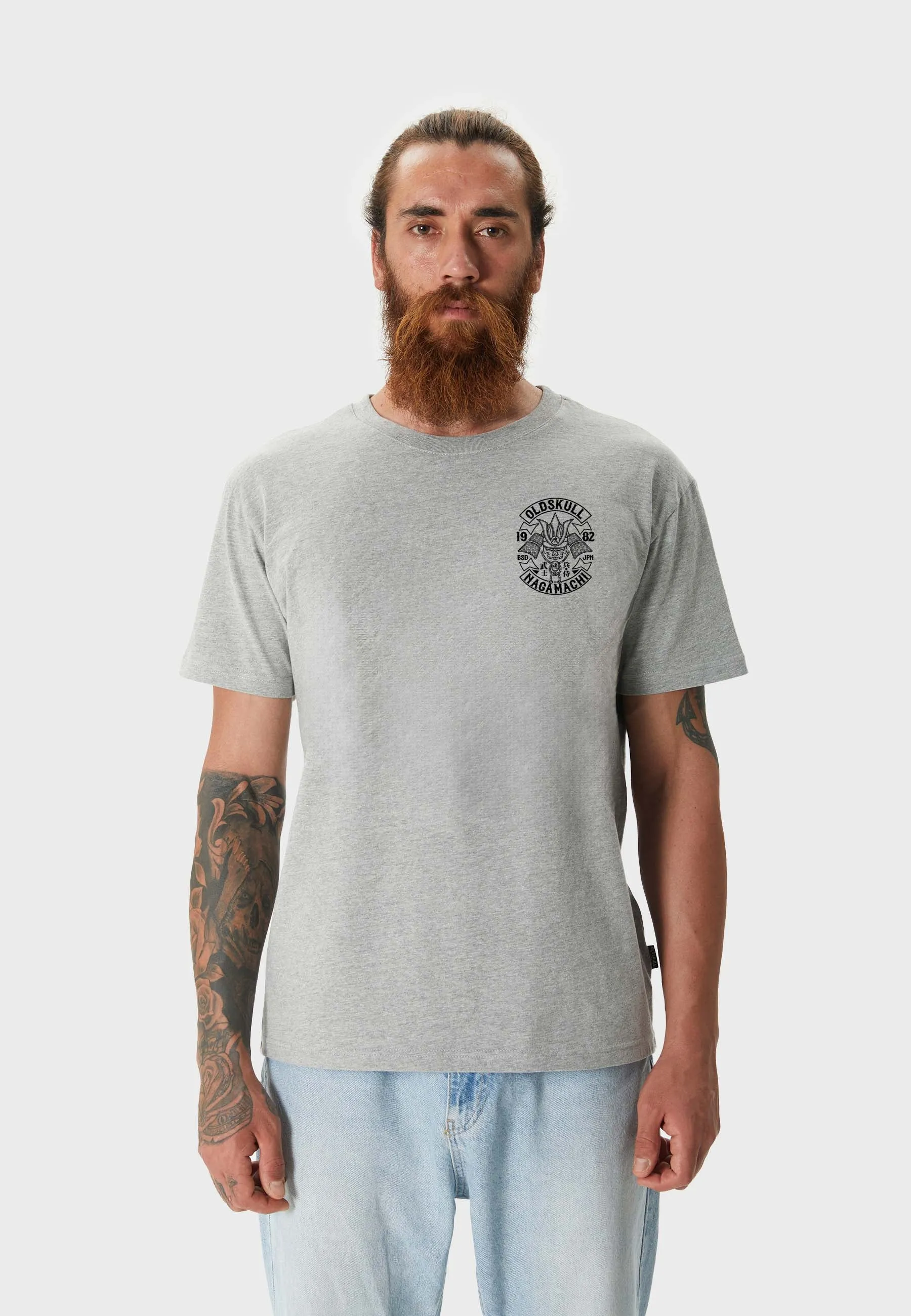 Nagamurai Backprint T-Shirt Heather Grey