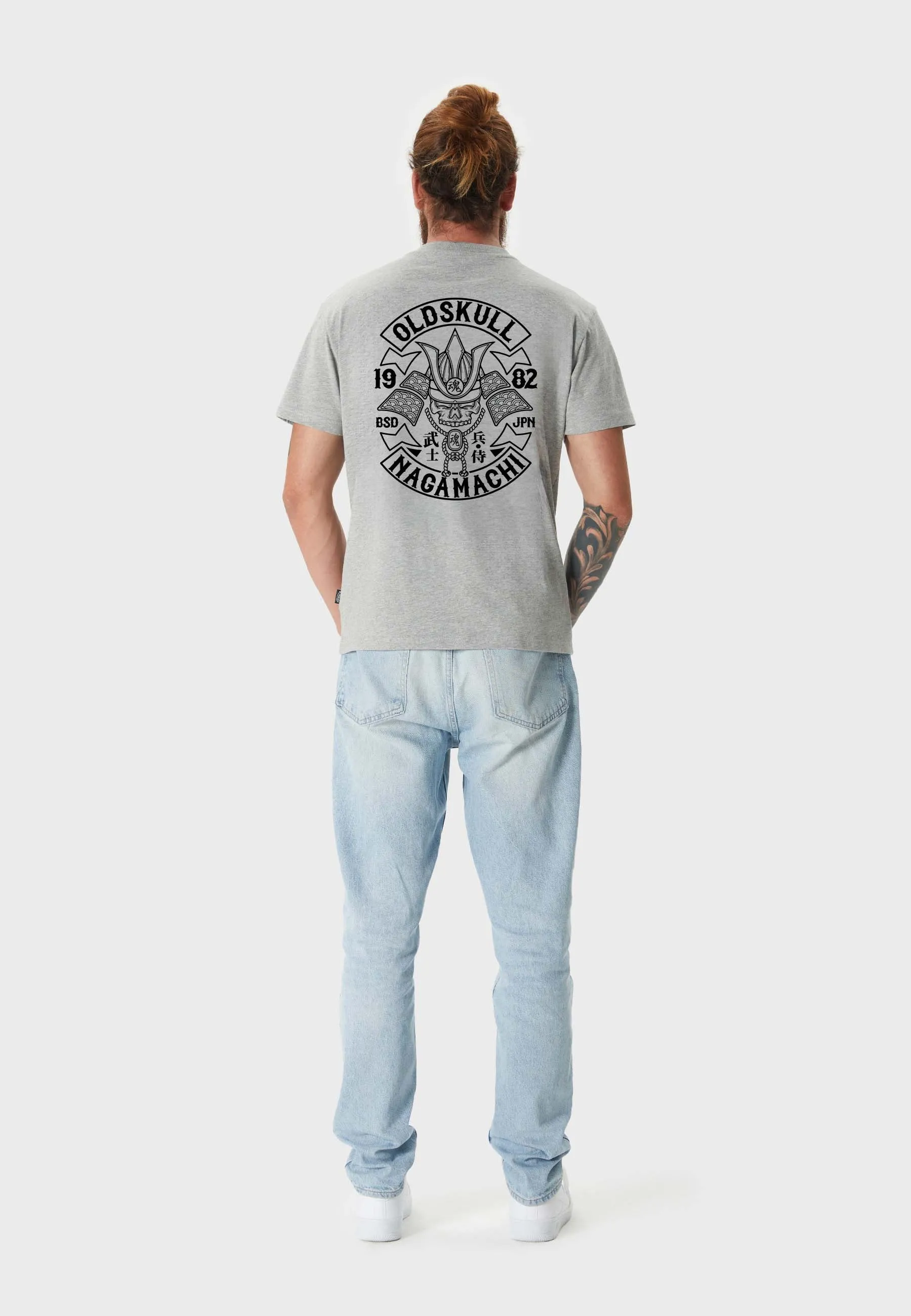 Nagamurai Backprint T-Shirt Heather Grey