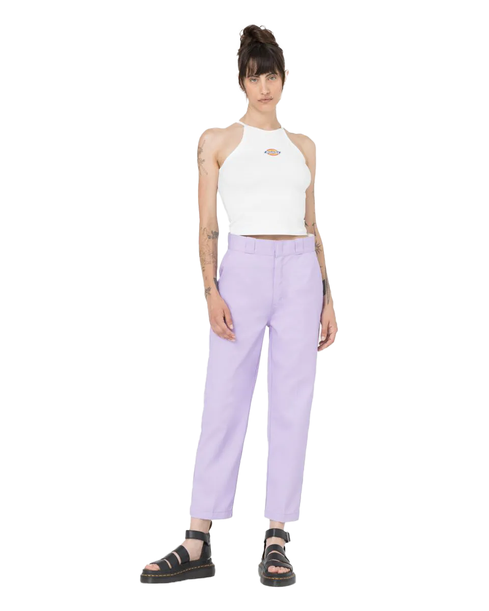 Phoenix Cropped Trousers in Purple Rose