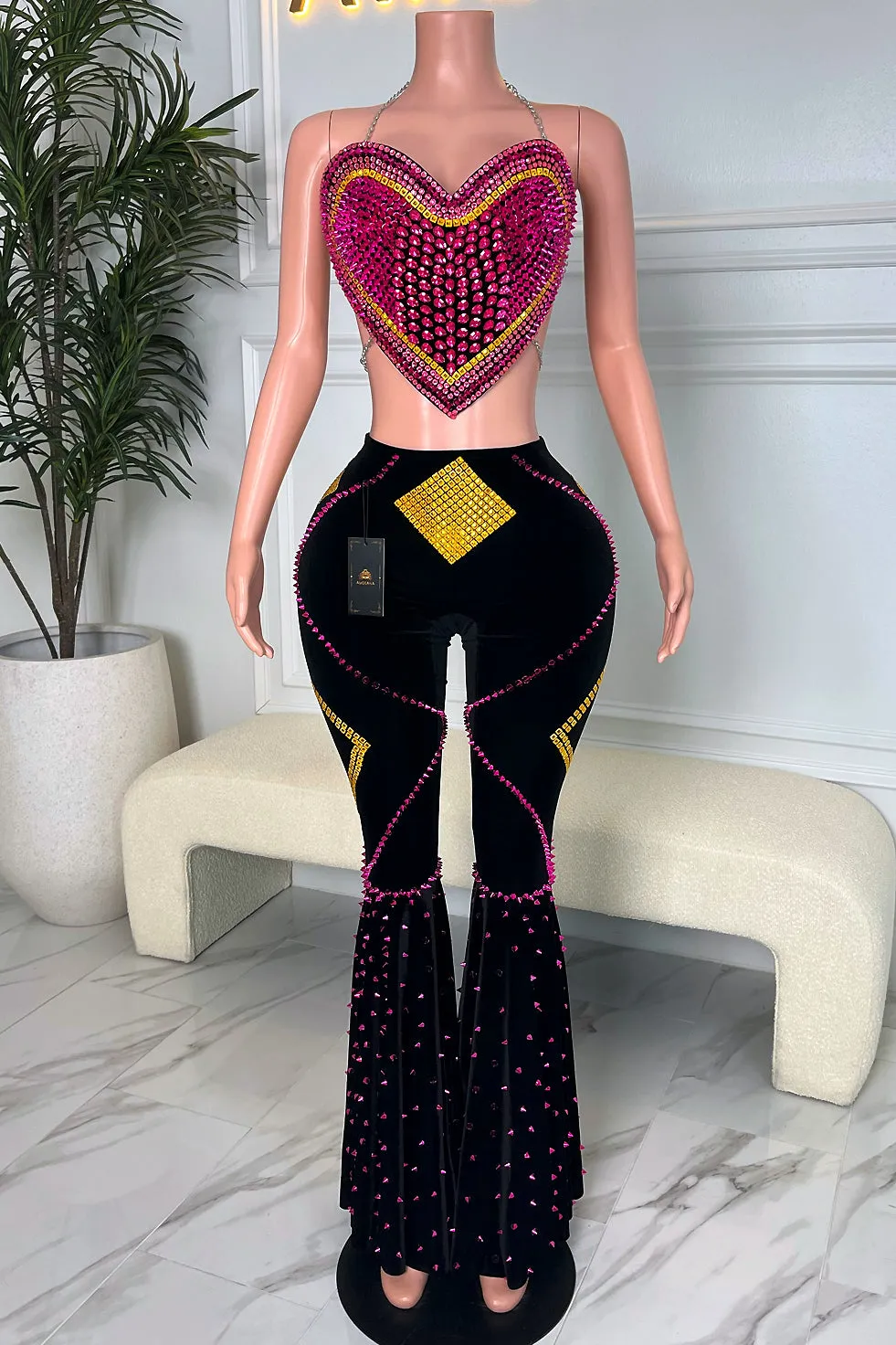 Retro Lover Pant Set(Ready To Ship)