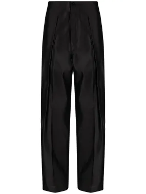 Straight-Leg Cropped Trousers
