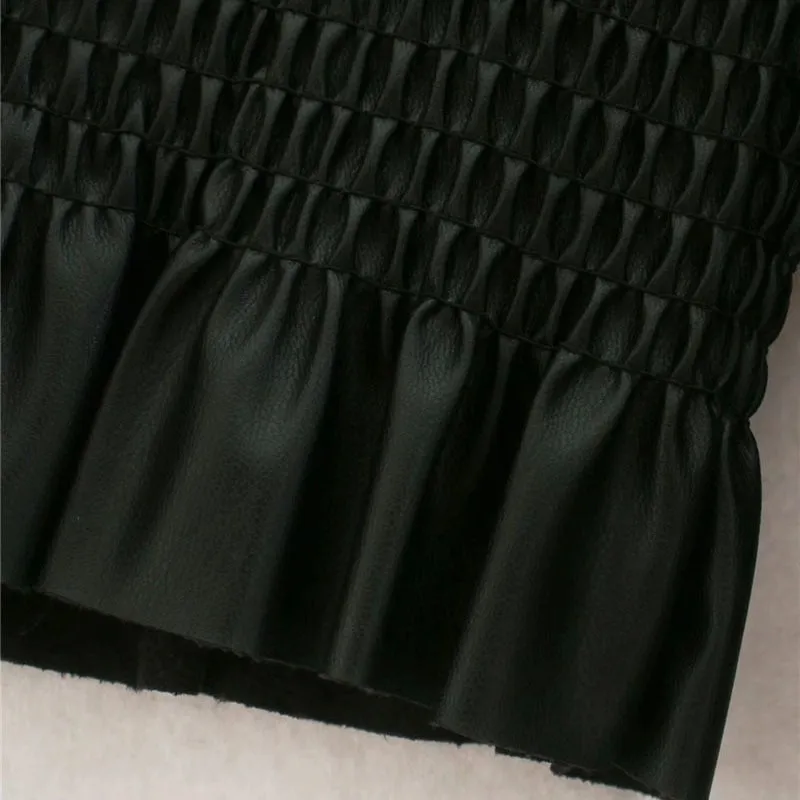 VEGAN SMOCKED BLOUSE