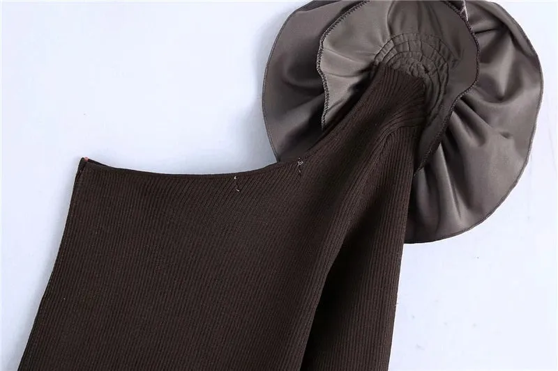 VELVET FLORAL DETAIL BLOUSE