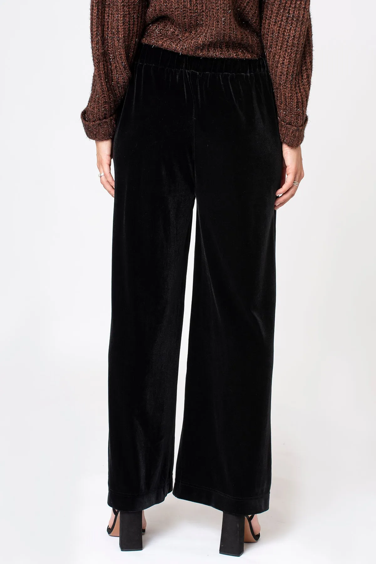 Velvet Wide Leg Trouser
