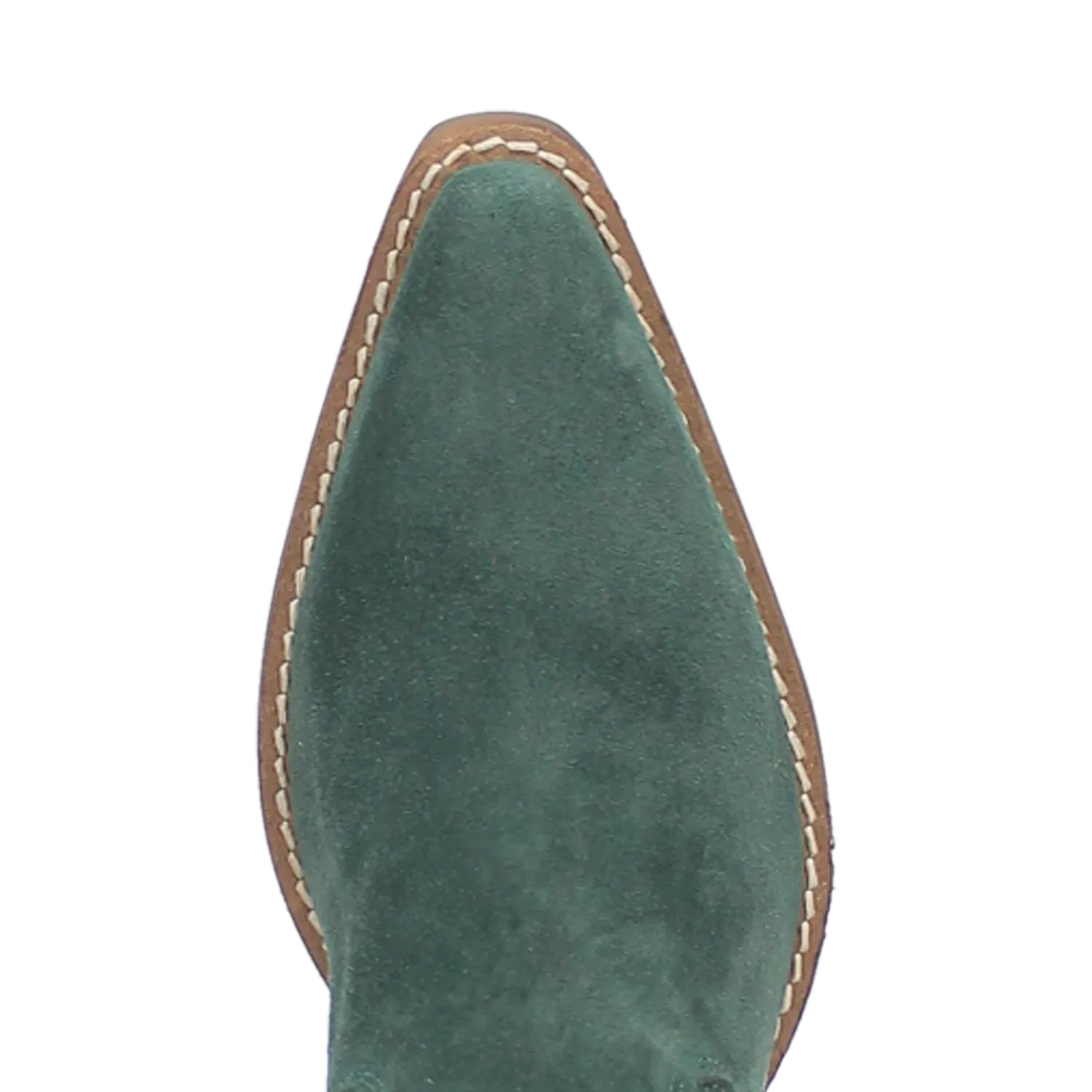 Wild Child Green Suede Leather Fringe Boots (DS)